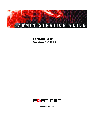Fortinet Network Card 3.0 MR7 owners manual user guide