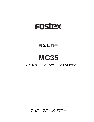 Fostex Microphone MC35 owners manual user guide