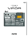 Fostex Musical Instrument VF08 owners manual user guide