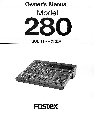 Fostex Recording Equipment 280 owners manual user guide
