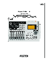 Fostex Recording Equipment VF80EX owners manual user guide