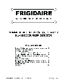 Frigidaire Freezer GLASS DOOR REFRIGERATOR owners manual user guide