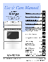 Frigidaire Range 316257124 owners manual user guide
