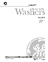 GE Washer SH208 owners manual user guide