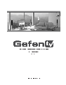 Gefen Home Theater Screen GTV-HTS-PRO owners manual user guide