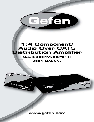 Gefen Stereo Amplifier CAT-5 DA owners manual user guide