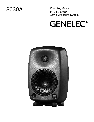 Genelec Portable Speaker 8040A owners manual user guide