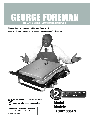 George Foreman Kitchen Grill GRP100CAN owners manual user guide