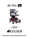 Golden Technologies Wheelchair GP160 owners manual user guide