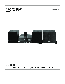 GPX Home Theater System HT219B owners manual user guide