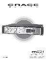 Grace Car Amplifier M201 owners manual user guide