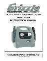 Grizzly Air Compressor H6310 owners manual user guide