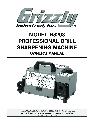 Grizzly Drill H8203 owners manual user guide