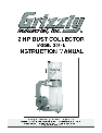 Grizzly Dust Collector G0548 owners manual user guide