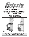 Grizzly Dust Collector G1029Z2P owners manual user guide