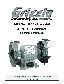 Grizzly Grinder H7758/H7759 owners manual user guide