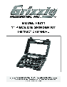 Grizzly Grinder H8211 owners manual user guide