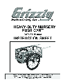 Grizzly Outdoor Cart G8154 owners manual user guide