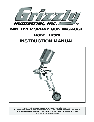 Grizzly Paint Sprayer H7670 owners manual user guide