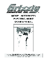 Grizzly Personal Lift H0778 owners manual user guide