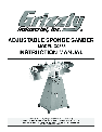 Grizzly Sander G0565 owners manual user guide