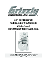 Grizzly Sander G9983 owners manual user guide