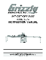 Grizzly Saw G0549 owners manual user guide