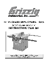 Grizzly Saw G7209 owners manual user guide
