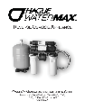 Hague Quality Water Intl Water System H2000 owners manual user guide