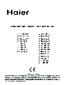 Haier Refrigerator CFE533CW owners manual user guide