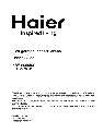 Haier Refrigerator HRF-663CJ owners manual user guide