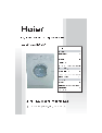 Haier Washer XQG50-11 owners manual user guide