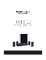 Harman-Kardon Speaker System HKTS 15 owners manual user guide