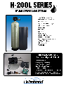 Hellenbrand Water System H-200L Series owners manual user guide