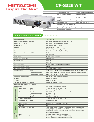 Hitachi Projector CP-S225WT owners manual user guide