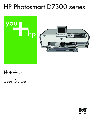 HP (Hewlett-Packard) Printer D7300 Series owners manual user guide