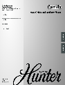 Hunter Fan Outdoor Ceiling Fan M0021-01 owners manual user guide