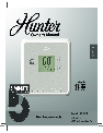 Hunter Fan Thermostat 42122 owners manual user guide