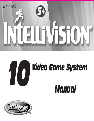 Intellivision Productions Games 10Video owners manual user guide