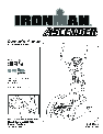 Ironman Fitness Home Gym ASCENDER owners manual user guide