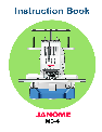 Janome Sewing Machine MB-4 owners manual user guide