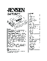 Jensen Car Amplifier XA2150 owners manual user guide