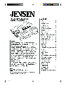 Jensen Car Amplifier XA4150 owners manual user guide
