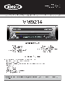 Jensen Car Video System VM9214 owners manual user guide
