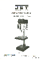 Jet Tools Drill JDP-20VS owners manual user guide