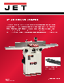 Jet Tools Planer 6" HH owners manual user guide