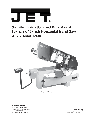 Jet Tools Saw J-7020 owners manual user guide