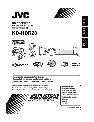 JVC CD Player KD-HDR20 owners manual user guide
