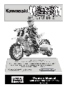 Kawasaki Bicycle 73600 owners manual user guide