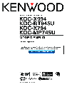 Kenwood Car Amplifier kdc-x994 owners manual user guide